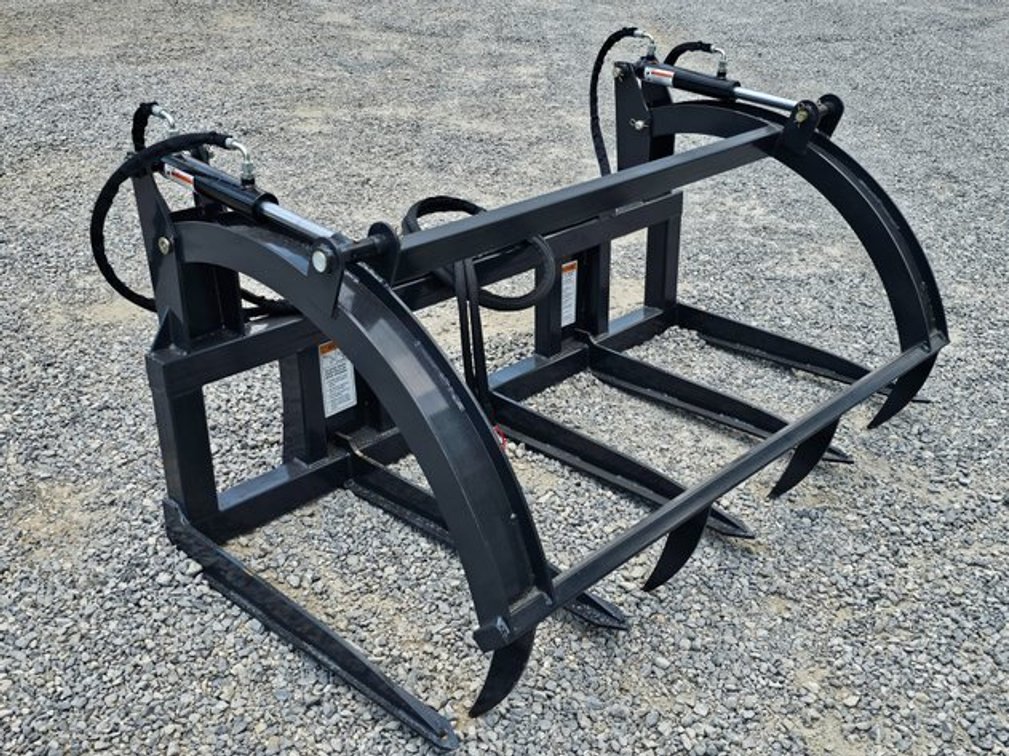 Unused Wolverine 72" Hydraulic Bale Grapple Skid-Steer Quick Attach - BG-13-72W