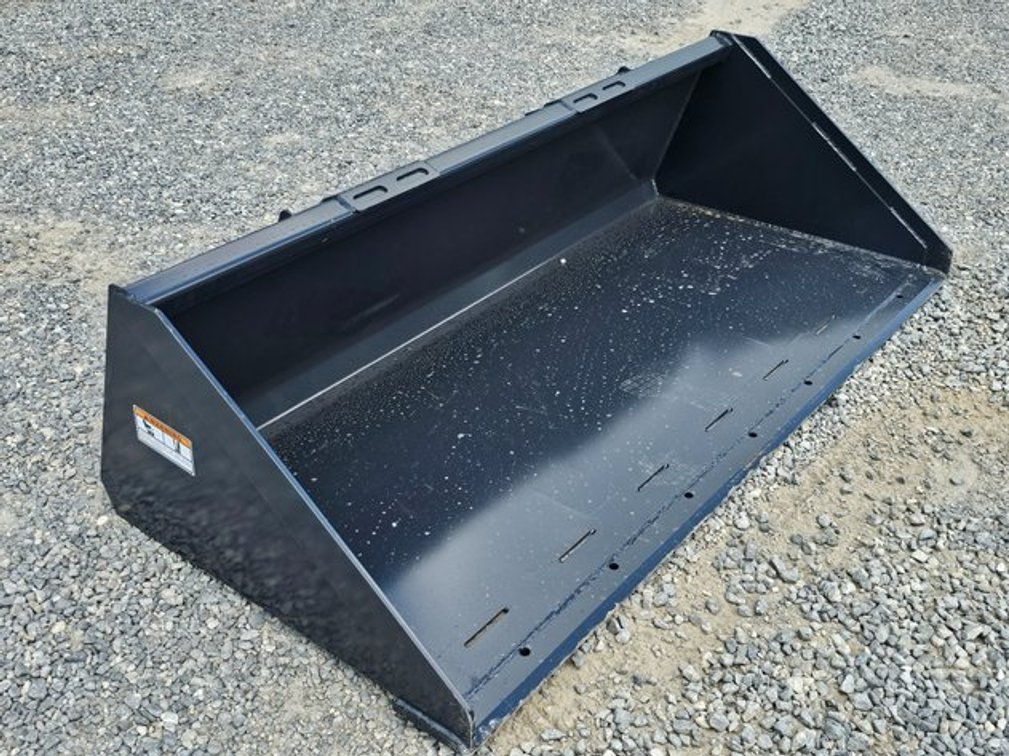 Unused Wolverine 80" Track Duty Bucket Skid-Steer Quick Attach - TDB-11-78W