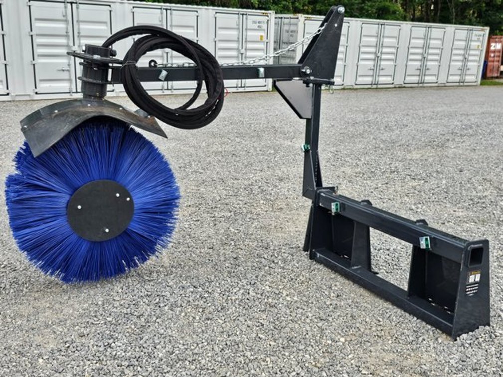 Unused Wolverine Hydraulic Feed Bunk Sweeper Skid-Steer Quick Attach - FBS-11-36D