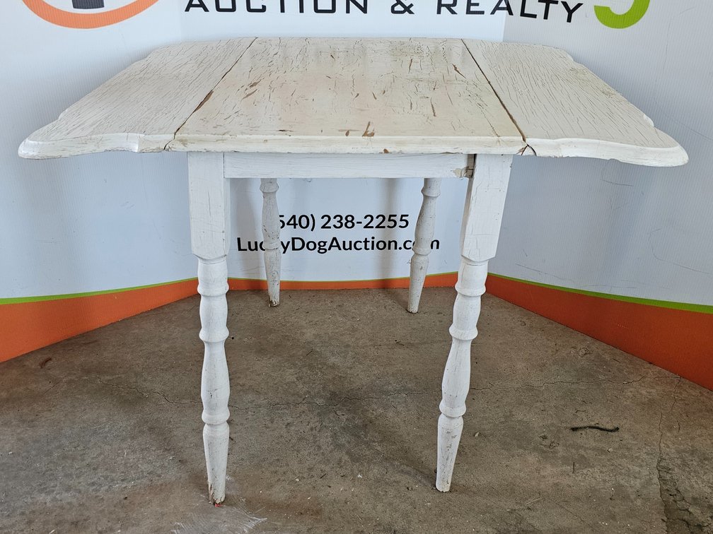 Farm House Style Drop-Leaf Table - Measures 30" Tall x 40" Wide (Open) 22" (Closed) x 32" Deep