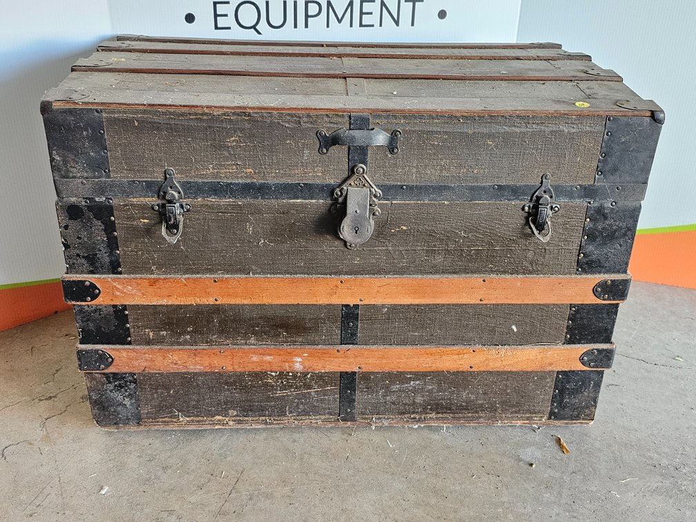Antique Trunk - Measures 22" Tall x 32" Wide x 19" Deep