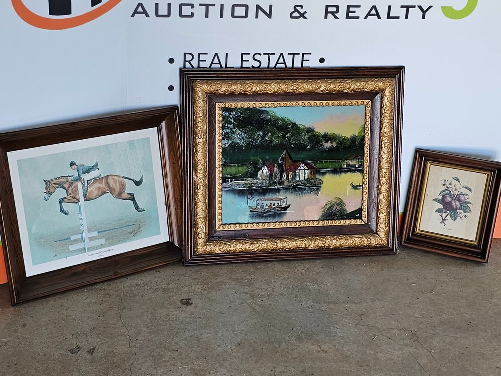 Framed Art/Prints - Largest is 27" x 30" - 3 Included 