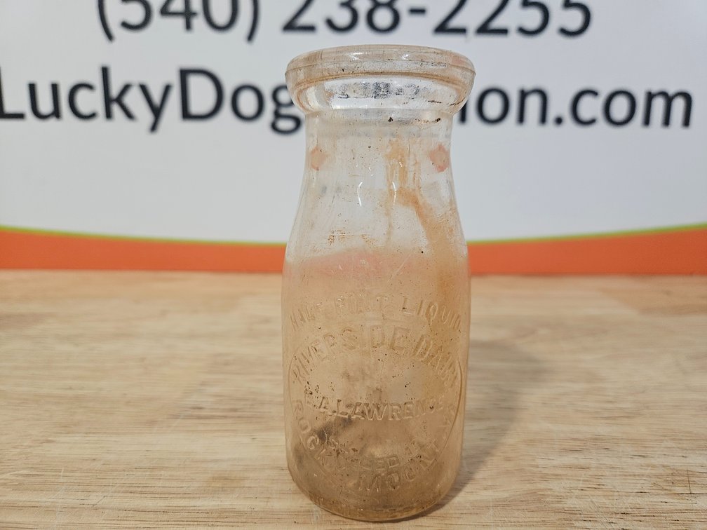 Vintage Riverside Dairy Half Pint Jar Rocky Mount Va 