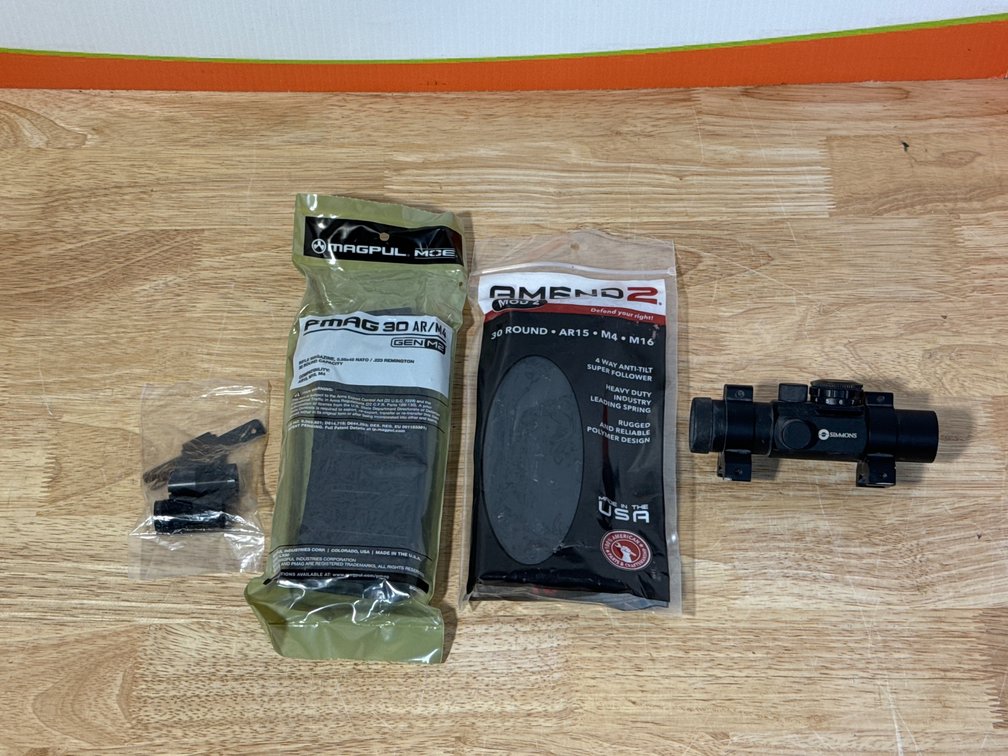 Magpul Pmag 30rd .223 - Amend2 30rd Mag - Simmons Red Dot - (2) Mossberg Chokes- Full and Modified 