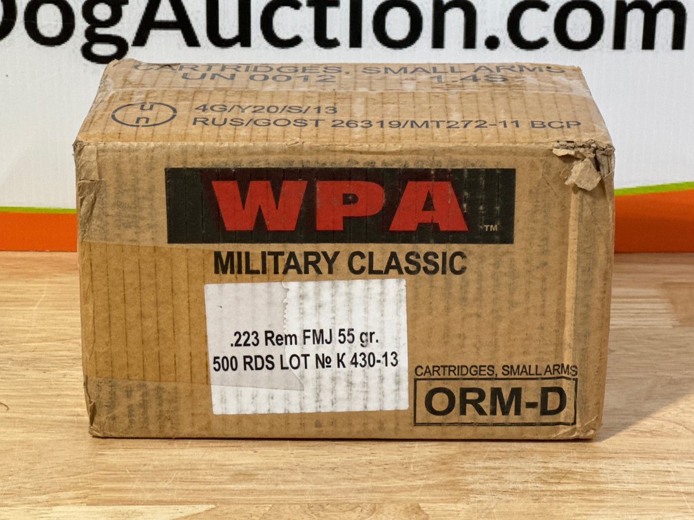 WPA Military Classic .223 FMJ 55 Gr - 500 Rds