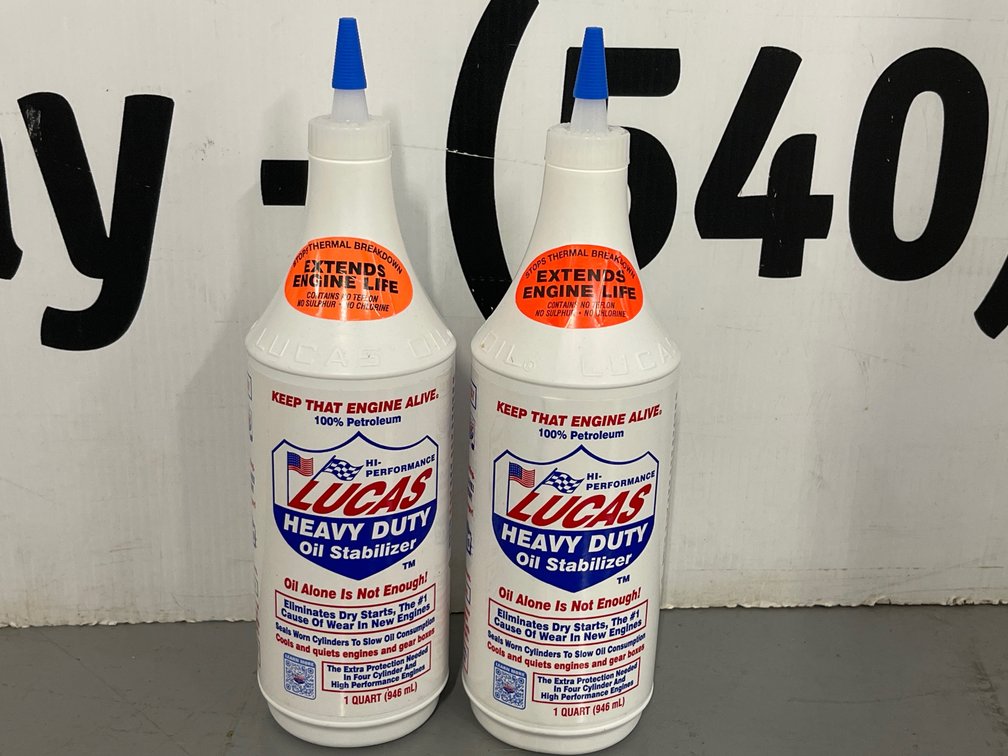 (2) Lucas Heavy Duty Oil Stabilizers - 1 Quart Each