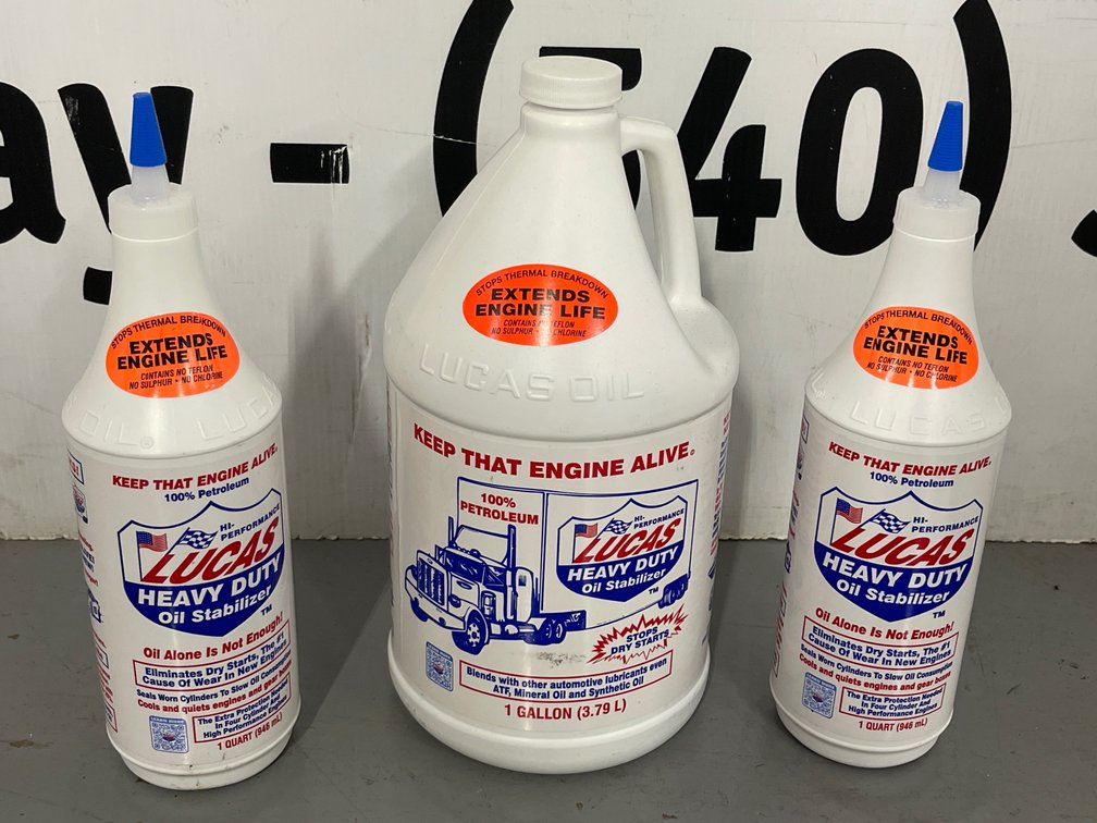 1 Gallon Lucas Heavy Duty Oil Stabilizer (2) Lucas Engine Oil Stabilizer - 1 Quart Each