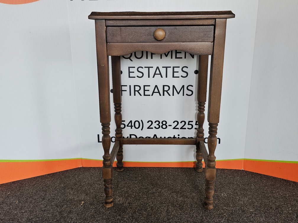 Vintage Solid-Wood Table - Measures 29" Tall