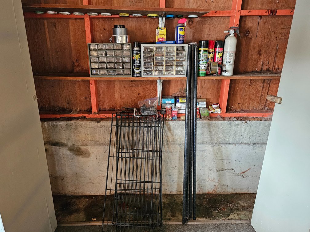 Hardware W/ Organizers - Bug Spray - WD-40 - Metal Shelf