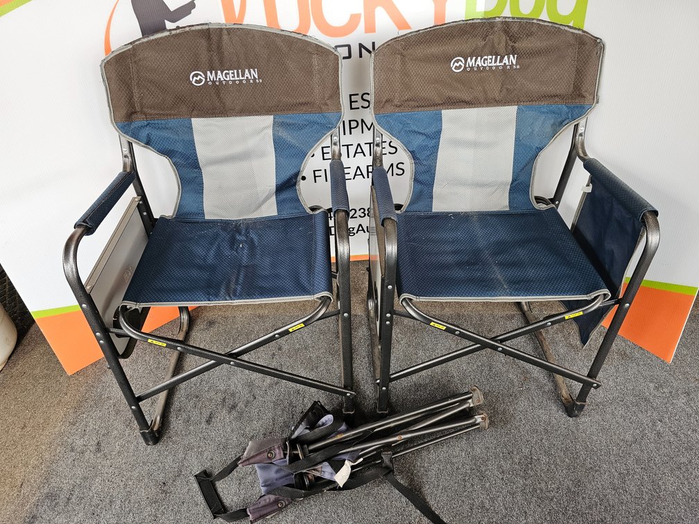 (2) Magellan Outdoor Camp Chairs - (1) Camp Chair