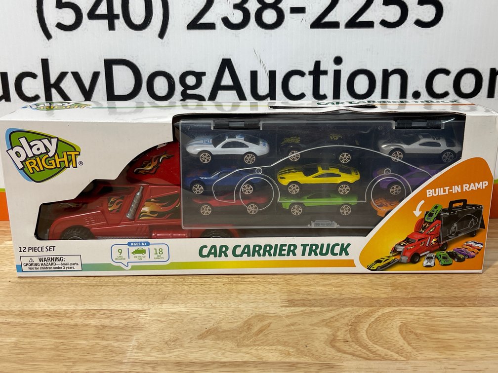 Play Right Car Carrier Truck - 12 Piece Set