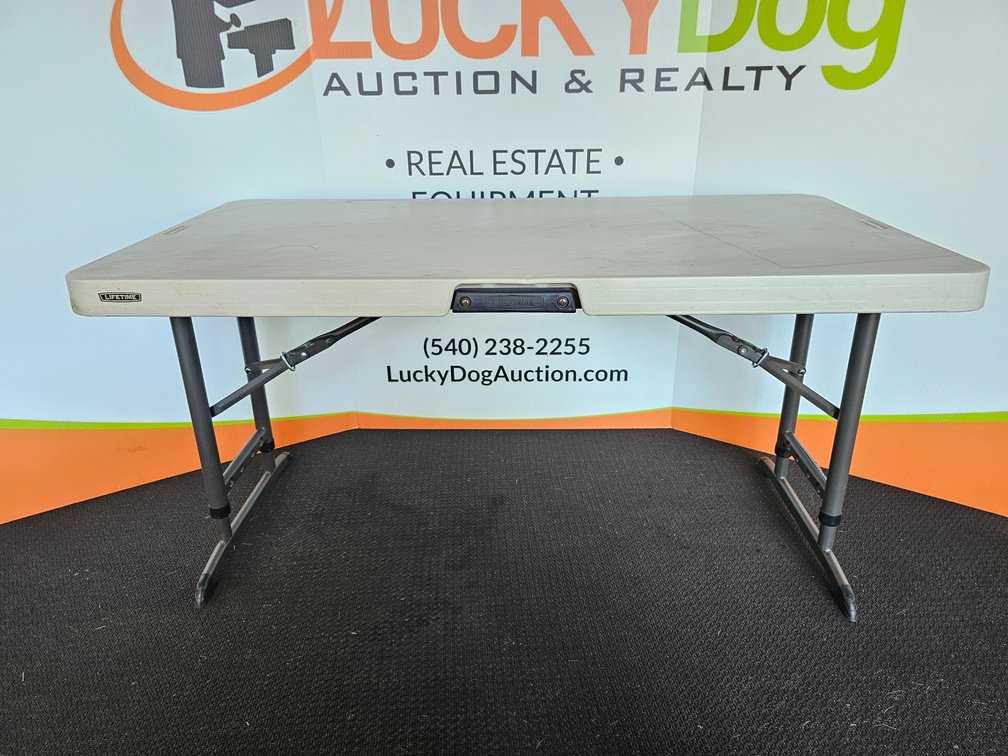 Lifetime 4' Fold-Up Table w/ Adjustable Legs