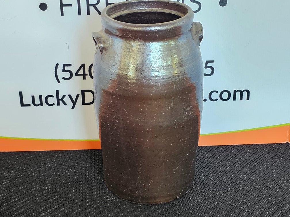Glazed Stoneware Crock w/ Handles - Measures 17" Tall