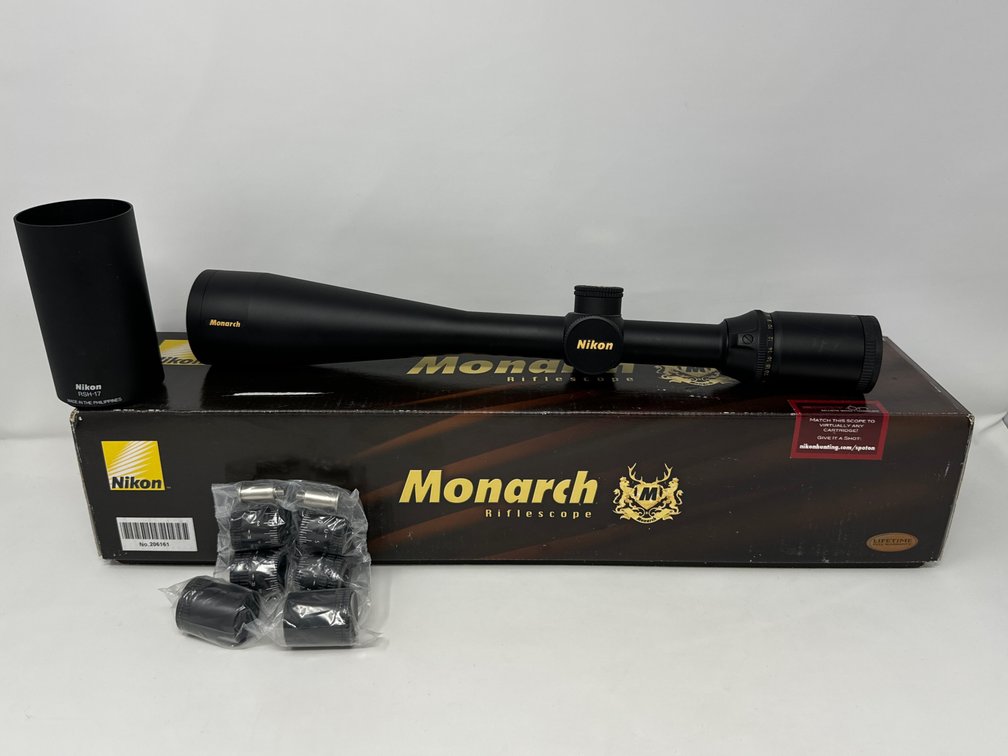 Nikon Monarch 6-24x50 - 1” Tube - Duplex Reticle - w/ Box, Sunshade, Turrets 