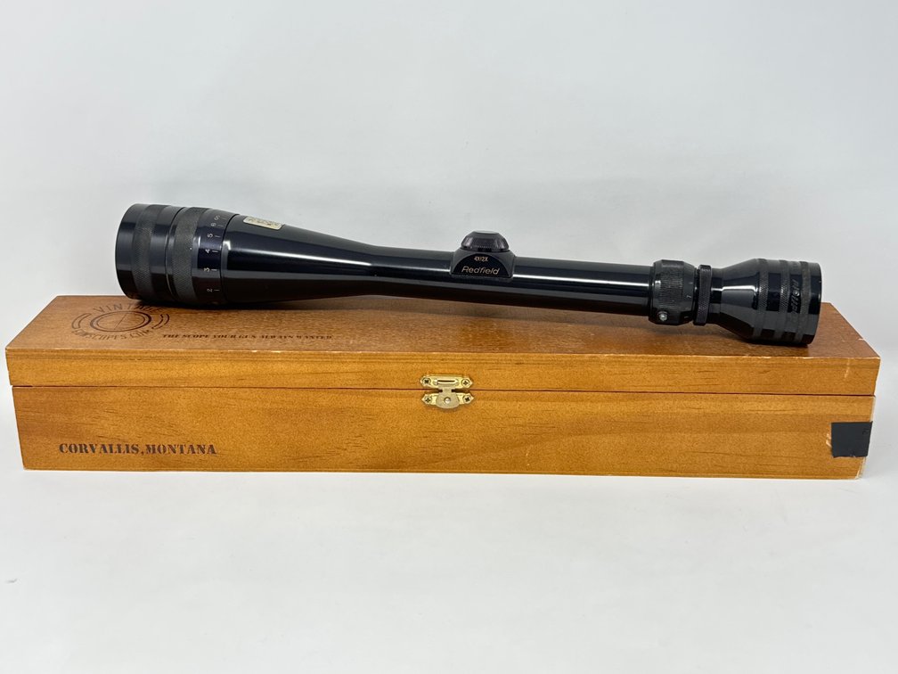 Redfield 4X-12X Adjustable Objective - 1” Tube - Duplex Reticle - Gloss Finish - w/ Box