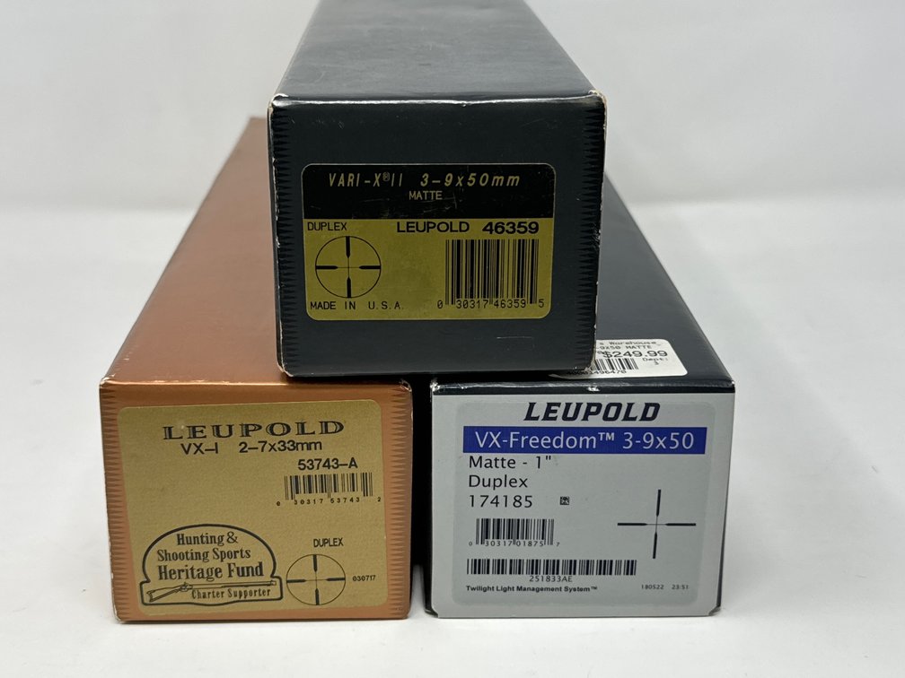 Leupold Scope BOXES - NO SCOPES