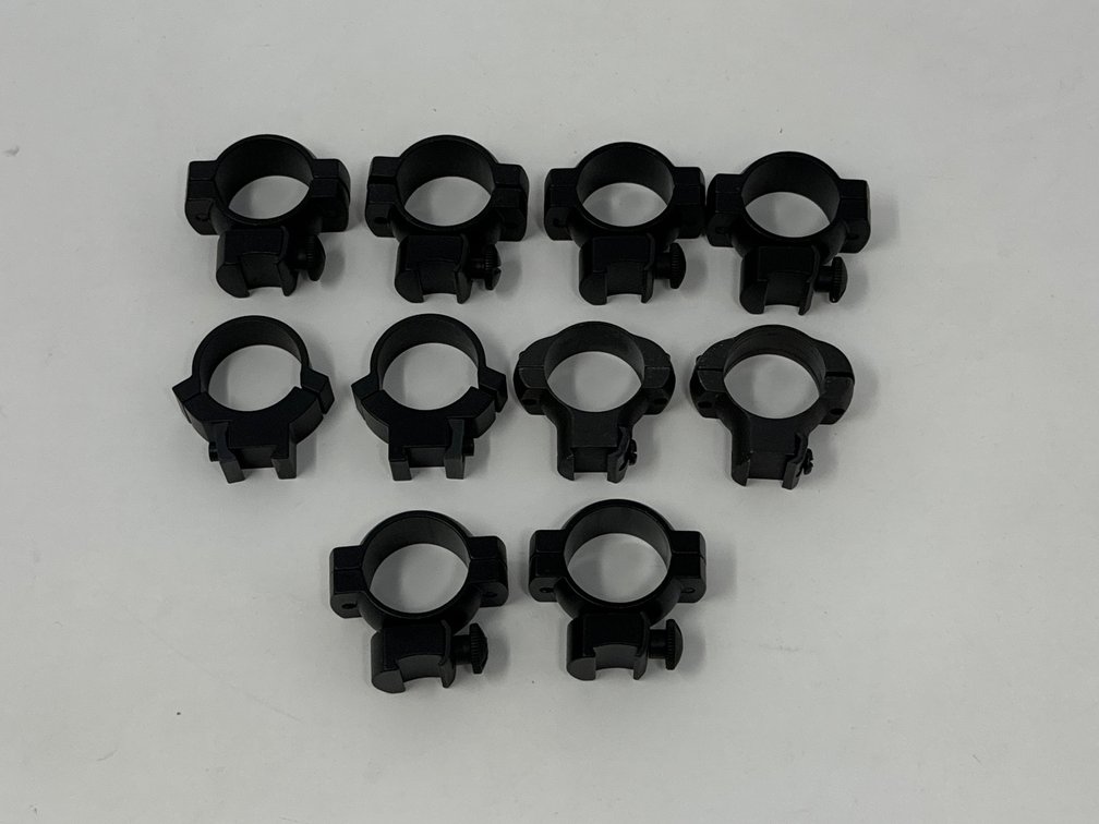 (5) Pair 1” Scope Rings - Rimfire 3/8” Dovetail 