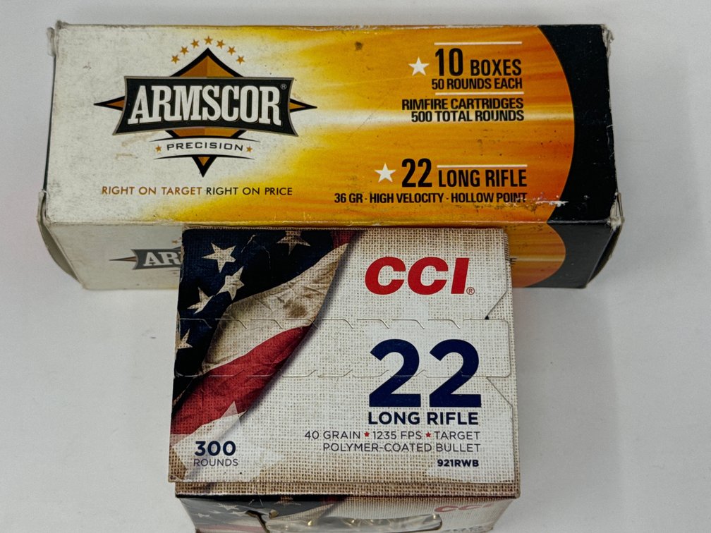 Armscor .22LR 500Rds - CCI .22LR 300Rds