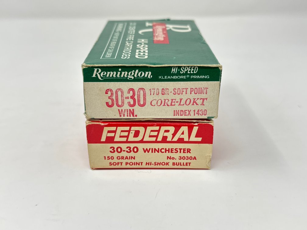 Remington Hi-Speed .30-30 Win 170 Gr SP, Missing 11 - Federal Hi-Shok 150 Gr SP, Missing 10 - 19rds Total