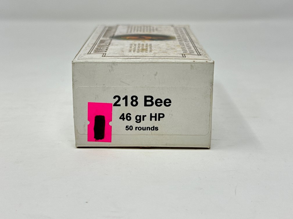 Obsolete Ammunition 218 Bee 46 Gr HP - (1) Box of 50 