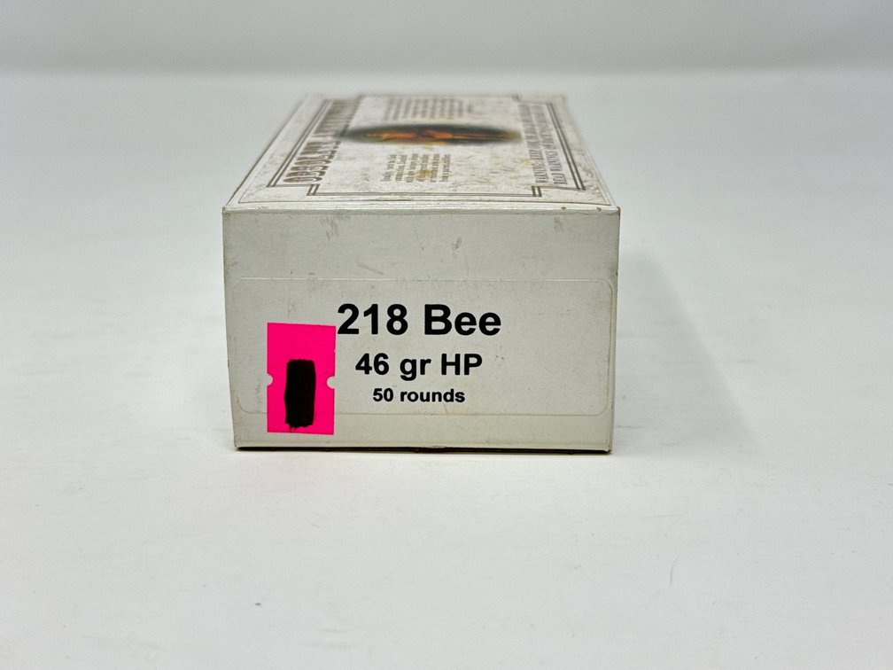 Obsolete Ammunition 218 Bee 46 Gr HP - (1) Box of 50 