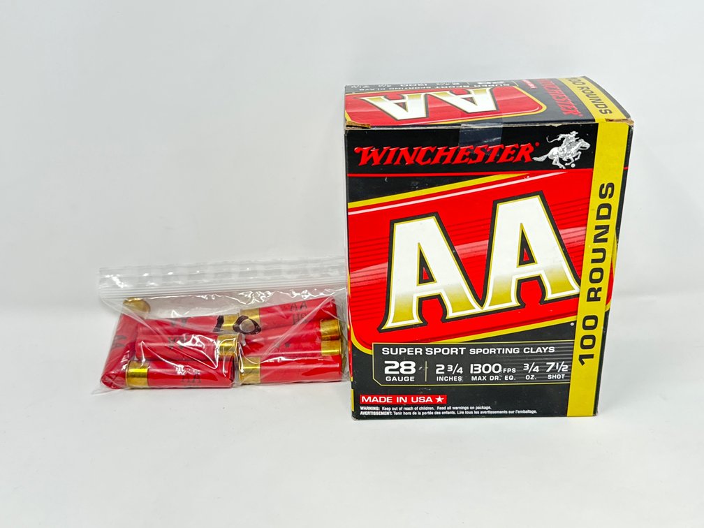 Winchester AA 28 Ga 2.75” 7.5 Shot - 100rds - Winchester AA 2.75” 7.5 Shot - (10) rds - 110rds Total 