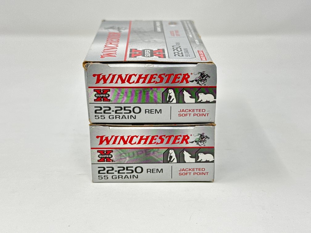 Winchester Super X .22-250 55 Gr SP - (2) Boxes of 20, 40rds Total