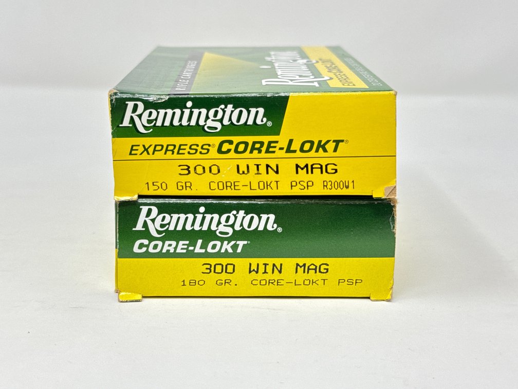 Remington Core-Lokt .300 Win Mag PSP - (1) Box of 150 Gr - (1) Box of 180 Gr - 40rds Total