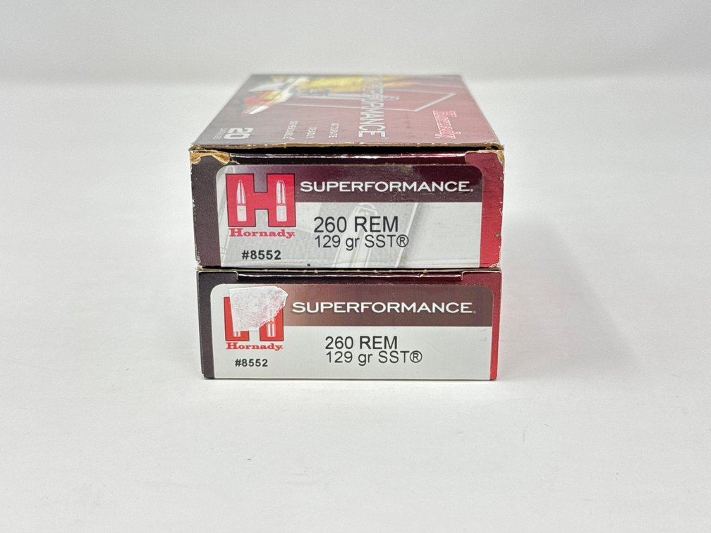 Hornady .260 Rem 129 Gr SST - (2) Boxes of 20, 40 rds Total