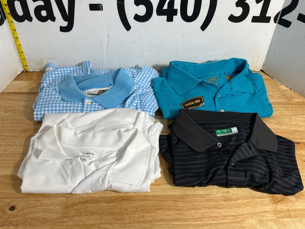 (4) Dress Shirts - 3 2XL - 1 2XLT