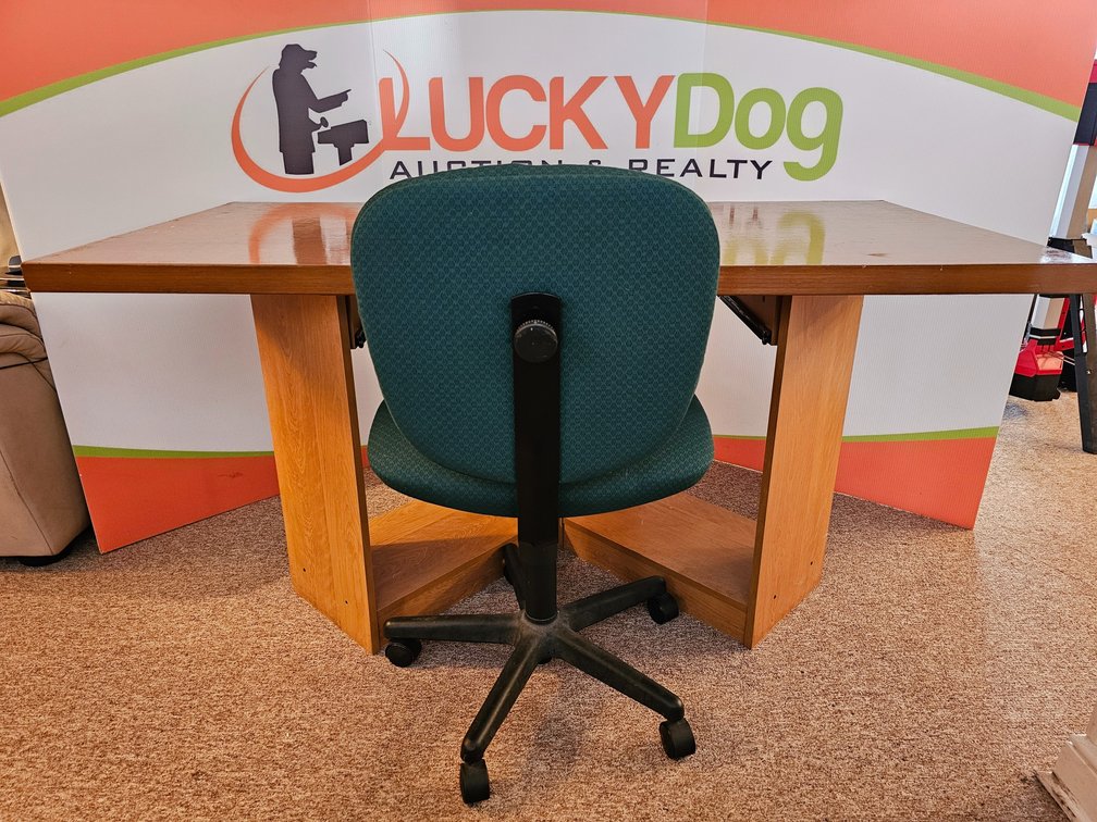 Computer Desk - Measures 30.5" Tall x 60" Wide x 30" Deep - Rolling Office Chair Included 