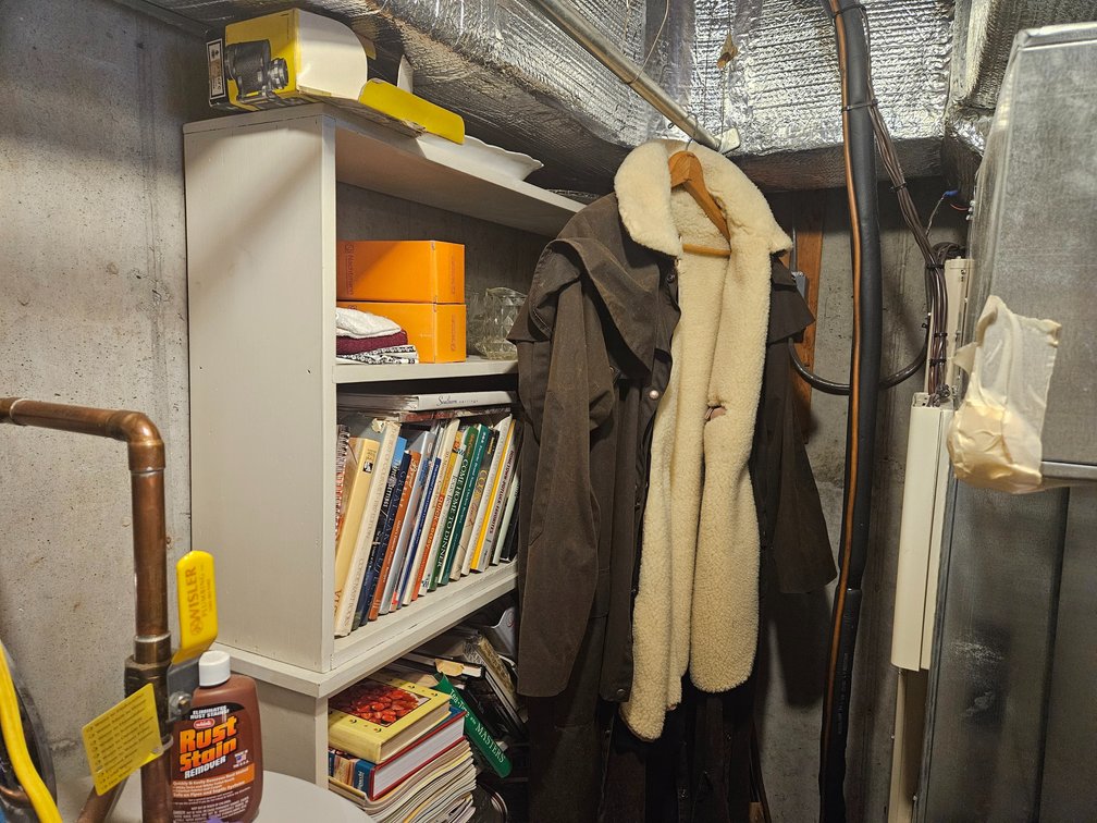 Basement Closet Contents Books - Duster - Glassware and More (Washer and Dryer NOT INCLUDED)