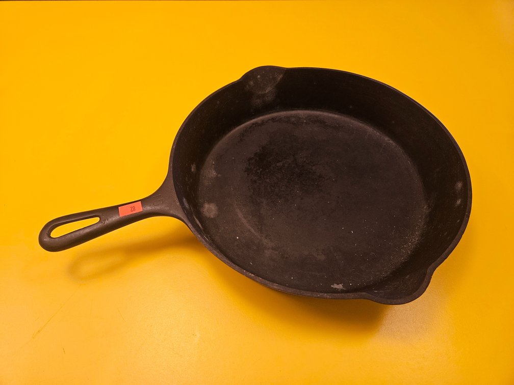 Griswold No.10 716E Cast Iron Skillet Measures 12" Wide 