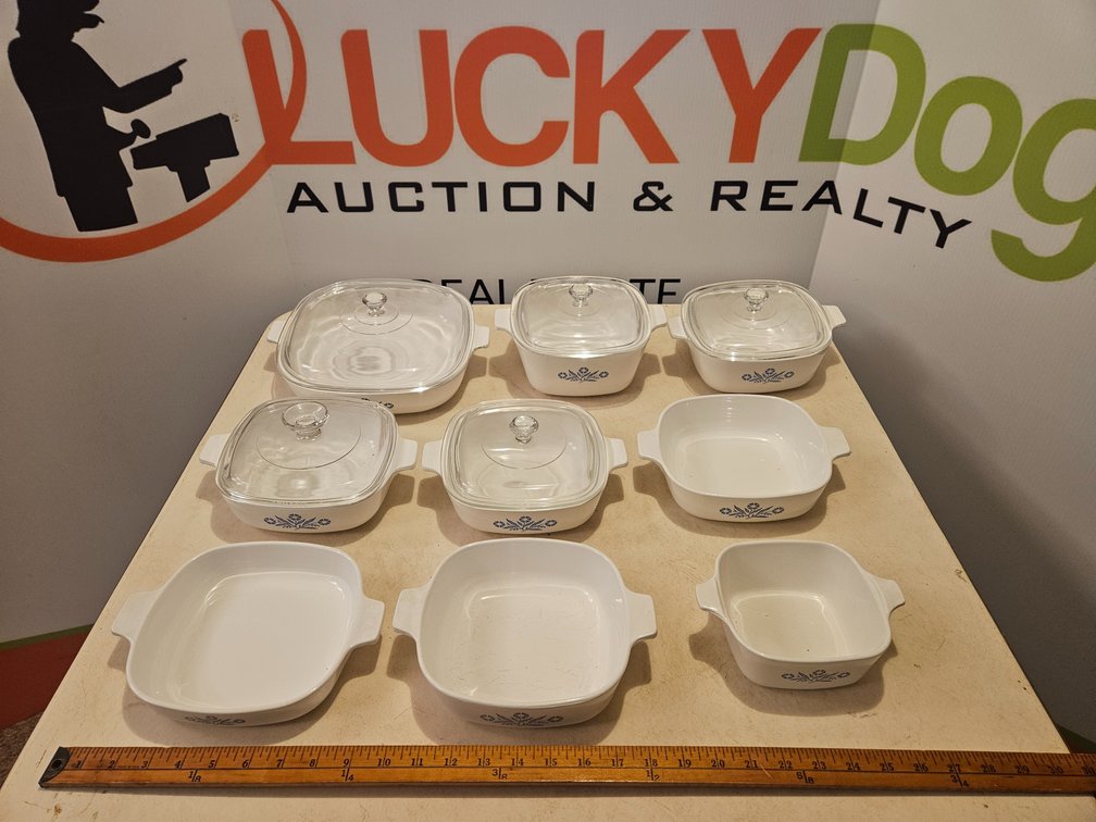 Corning Ware Casserole Dishes W/Lids (9 Included)