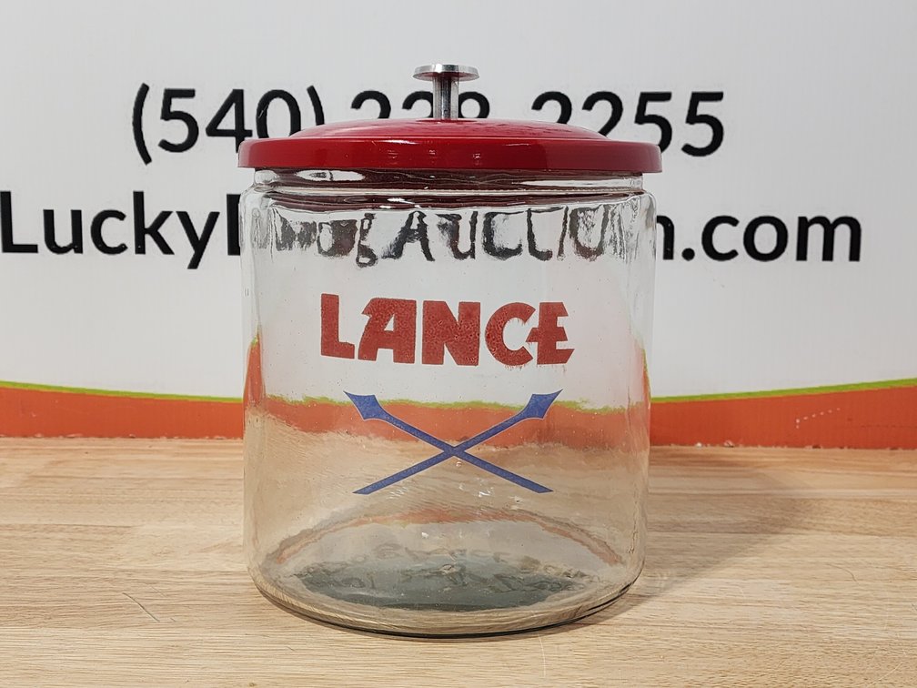 Lance Jar w/ Lid Measures 9.5" Tall 