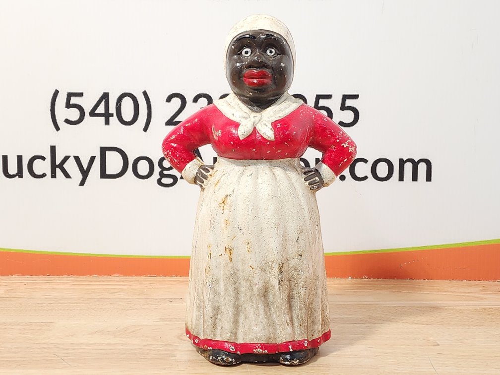 Cast Iron Aunt Jemima Coin Bank 13" Tall 