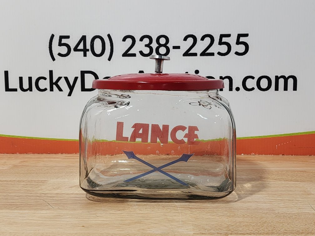 Lance Jar w/ Lid Measures 8" Tall 