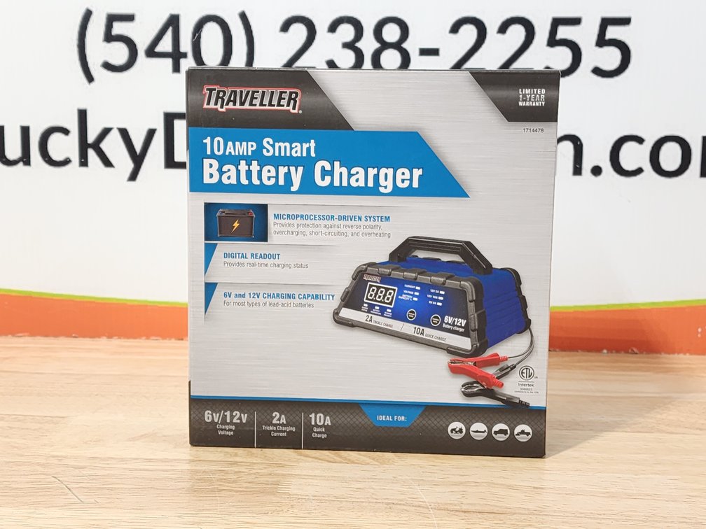 Traveller 10 Amp Smart Battery Charger (Sealed)
