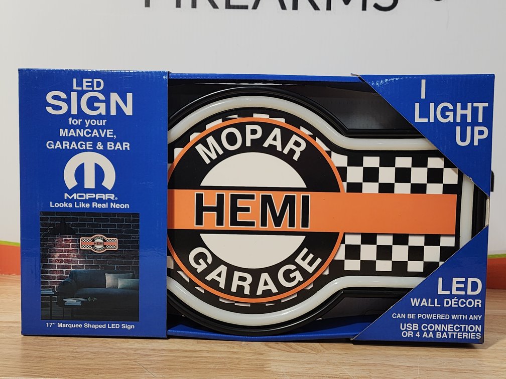 Mopar Hemi Garage Light Up LED Sign 