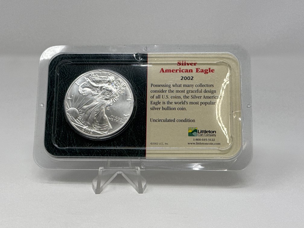 2002 Silver American Eagle - Sealed - 1oz Silver Dollar