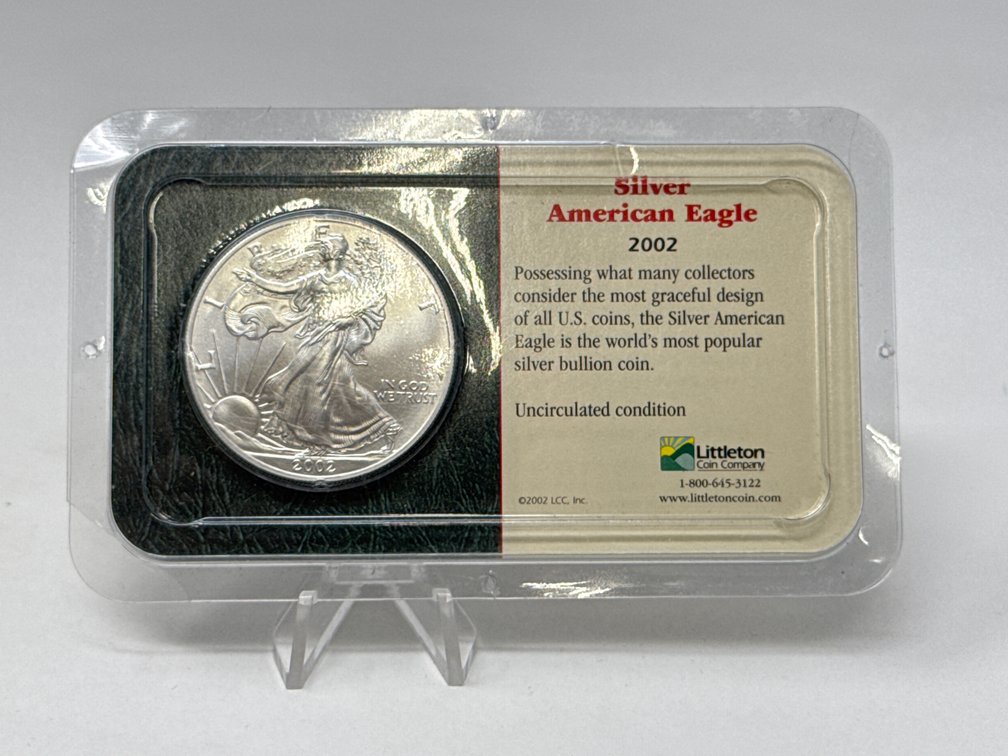 2002 Silver American Eagle - Sealed - 1oz Silver One Dollar