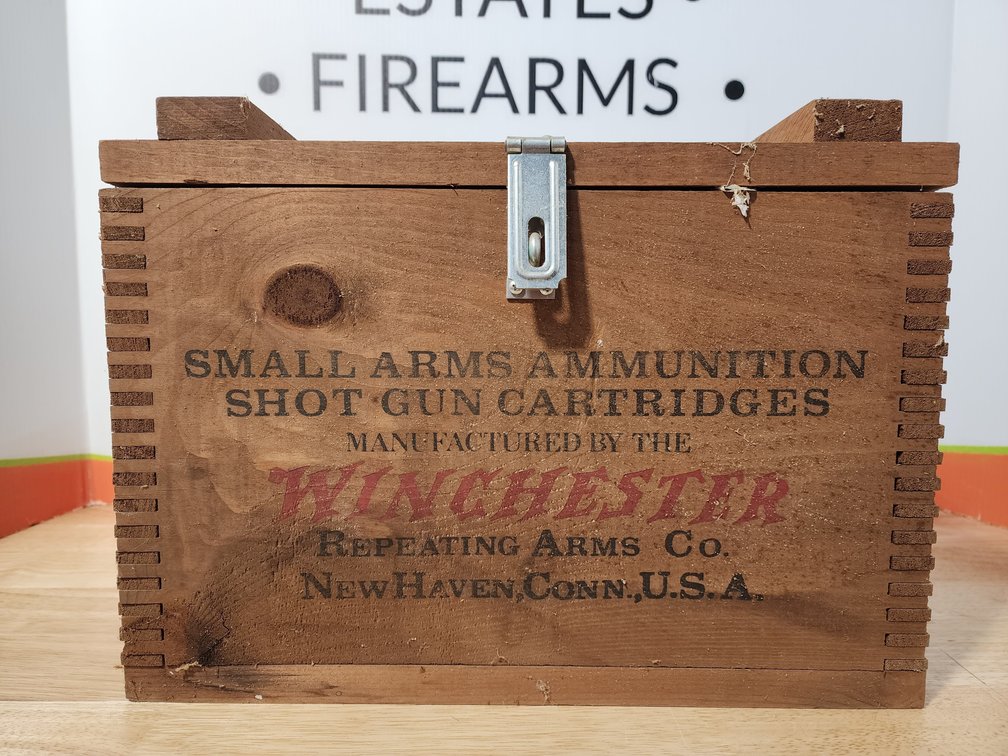 Winchester Repeater Shot Gun Cartridges Wooden Box (Box Only)