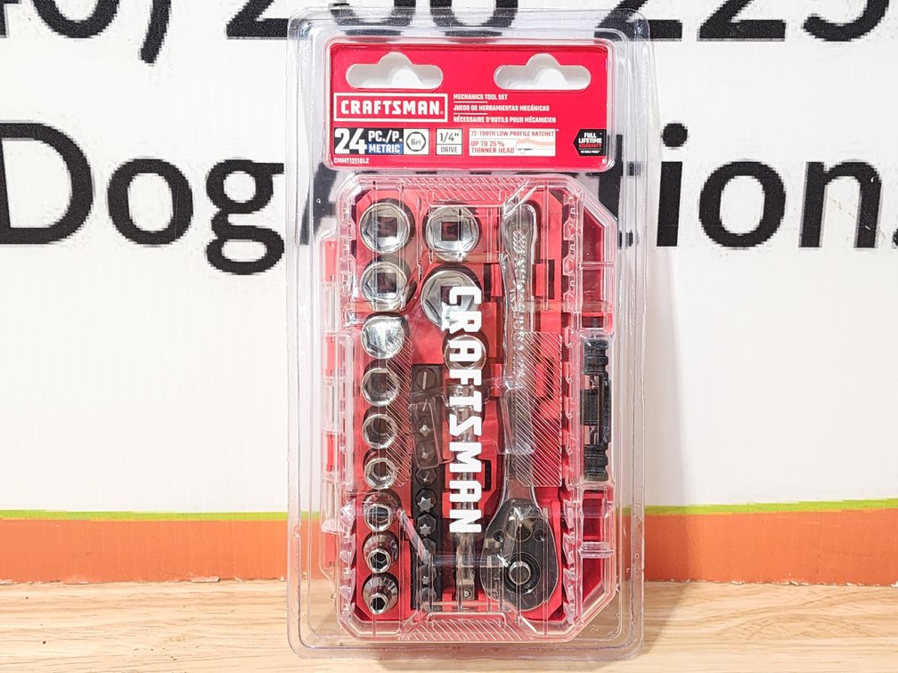 Craftsman 24 Piece 1/4" Drive Socket Set (New) 