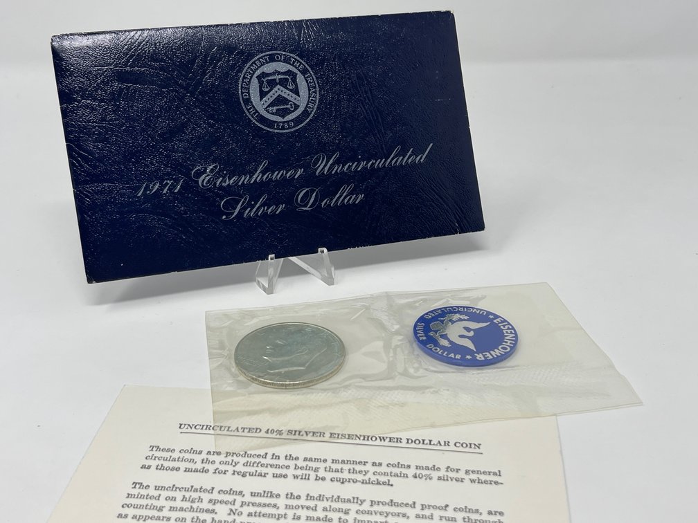 1971 Eisenhower Uncirculated Silver Dollar