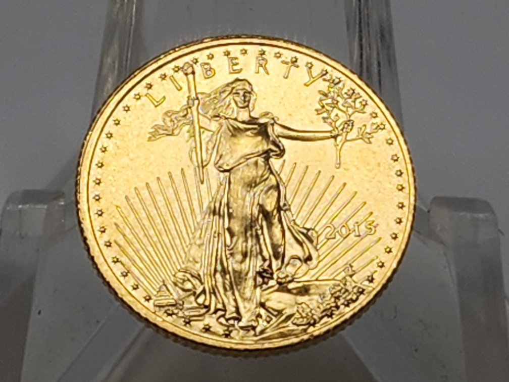 2015 1/10th Oz $5 Dollar Gold Coin - 1/10th Oz Fine Gold