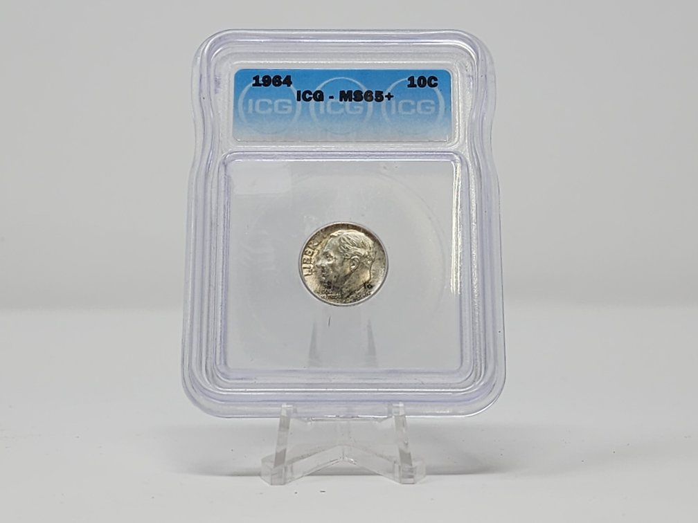 ICG - MS65+ 1964 Roosevelt Silver Dime 