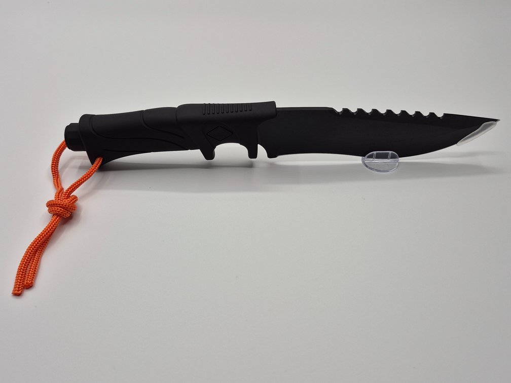 Fixed Blade Survival Knife W/Sheath Measures - 10.5" Long