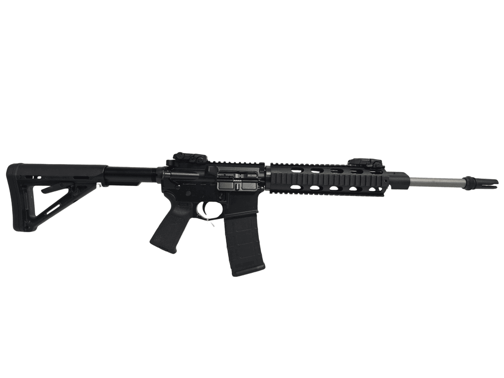 DPMS Model A-15 5.56mm - ASR Style Muzzle Brake - Flip Up Sights - (1) Magazines- Serial DNWC055067