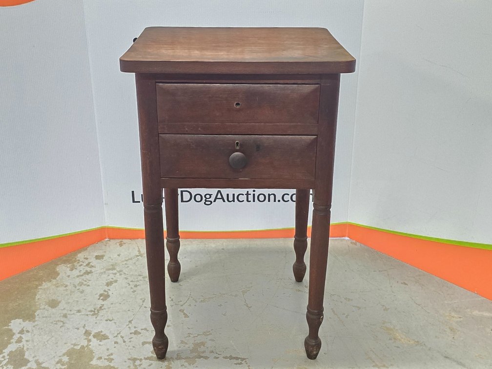 Wooden 2 Drawer Nightstand - 29" T x 19" W x 17" D