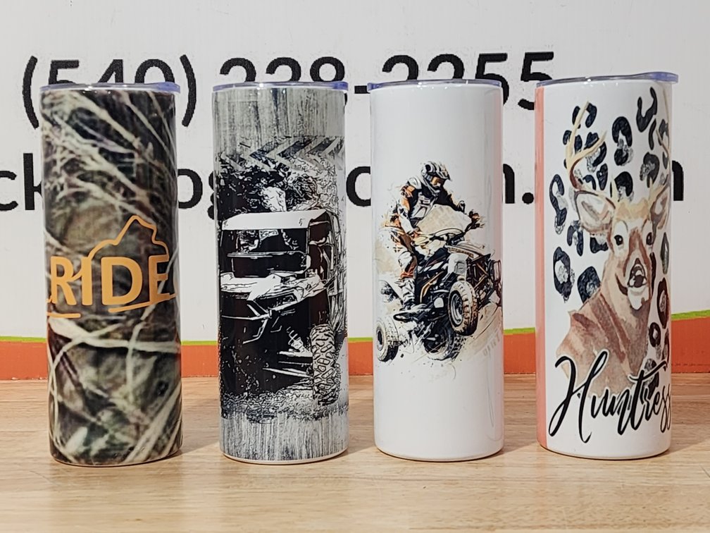 Custom Insulated Tumblers Different Designs (4) Included 